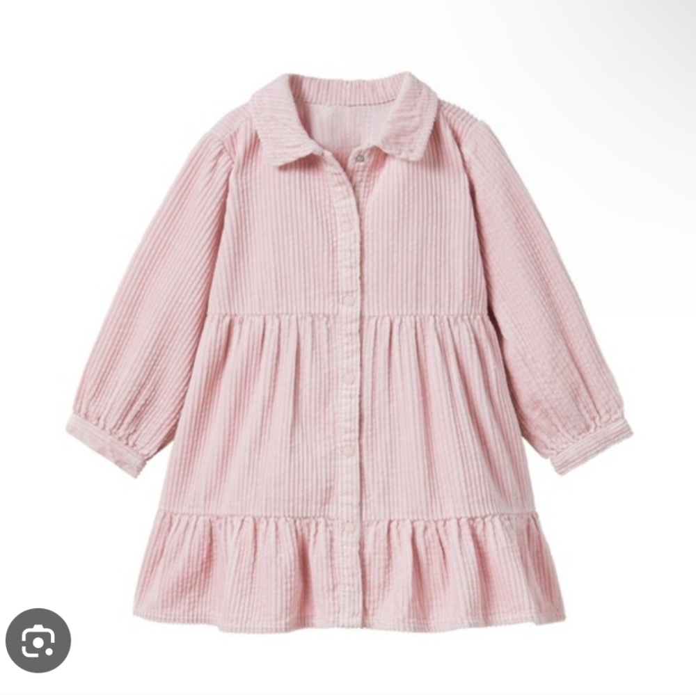 Zara Tiered Corduroy Dress